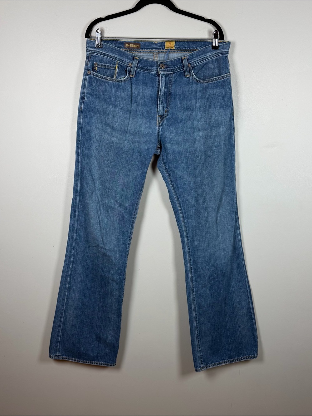 AG Adriano Goldschmied Fillmore Jeans Mens 36x34 Blue Relaxed Bootcut Denim